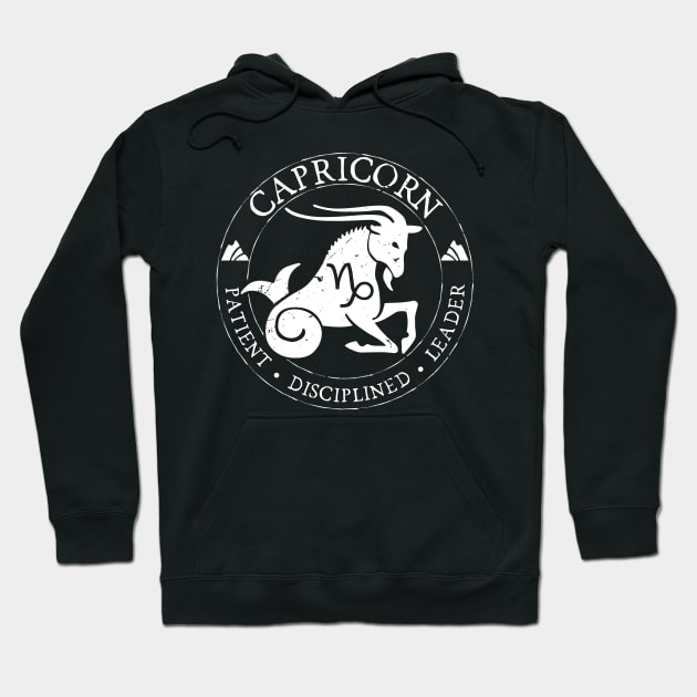 Capricorn Zodiac Birthday Star Sign Zodiac Gift Hoodie by atomguy